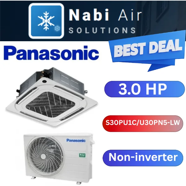 Panasonic Ceiling Cassette Aircond (R32)