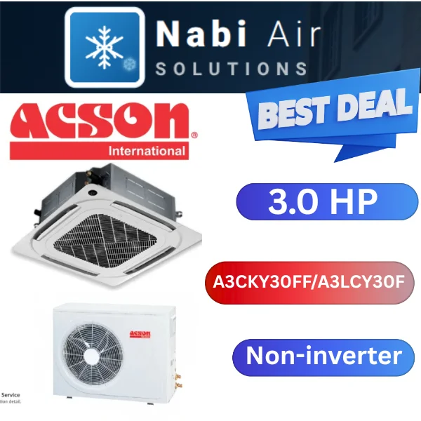 Acson Ceiling Cassette Aircond (R32)
